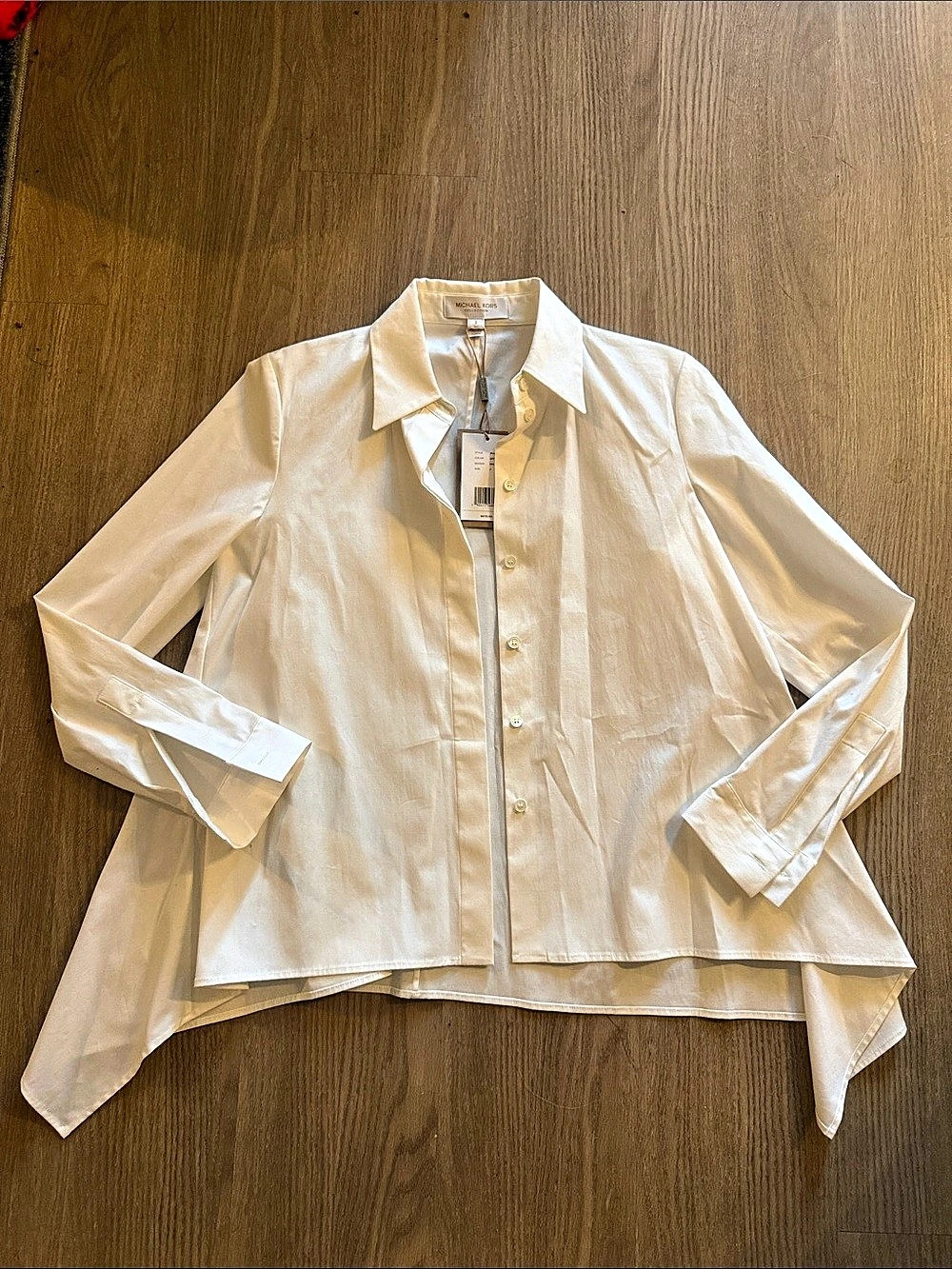 Michael Kors Collection button-down shirt White Cotton Button Down Shirt Size 2